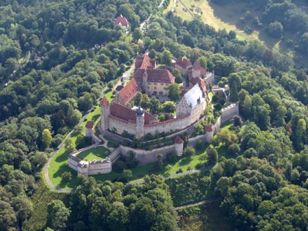 Aerial view of the Coburg "Veste" Fortress